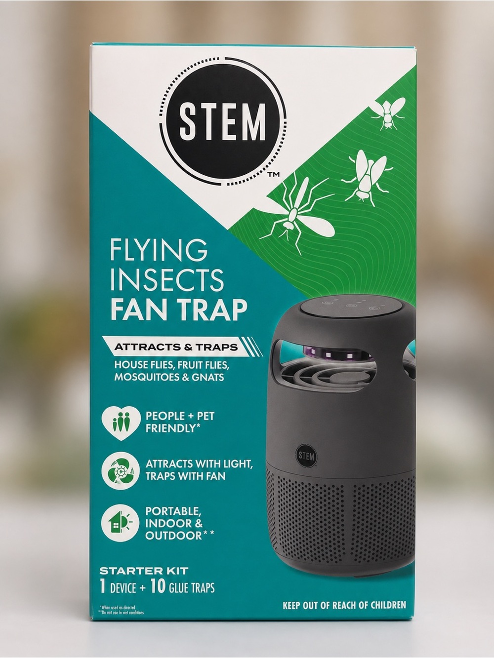STEM Flying Insects Fan Trap Starter Kit + 10 Glue Traps NEW